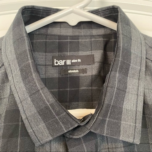 Bar III Slim Fit Stretch Long Sleeve Button Down - Picture 2 of 5